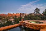 Great heated pool and hot tub complimented by Red Rock views